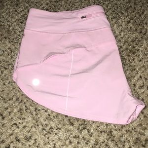 Lululemon Pink speed up shorts